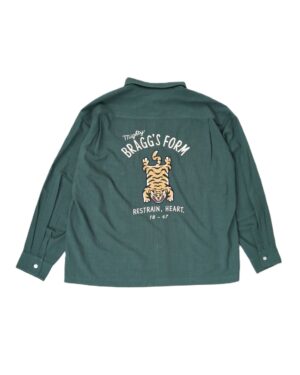 《2025秋冬系列》日本POWER TO THE PEOPLE -藏虎刺繡長袖襯衫