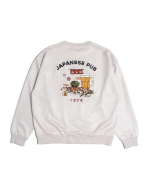 《2025秋冬系》日本POWER TO THE PEOPLE-日式居酒屋刺繡仿麂皮衛衣