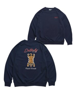 《2026新作單品-12月中下旬到貨》日本POWER TO THE PEOPLE-豹紋刺繡衛衣